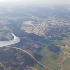 Flugwegposition um 16:15:26: Aufgenommen in der Nähe von Konstanz, Deutschland in 2139 Meter